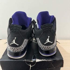 Jordan Son of Low Black and Purple Sneakers